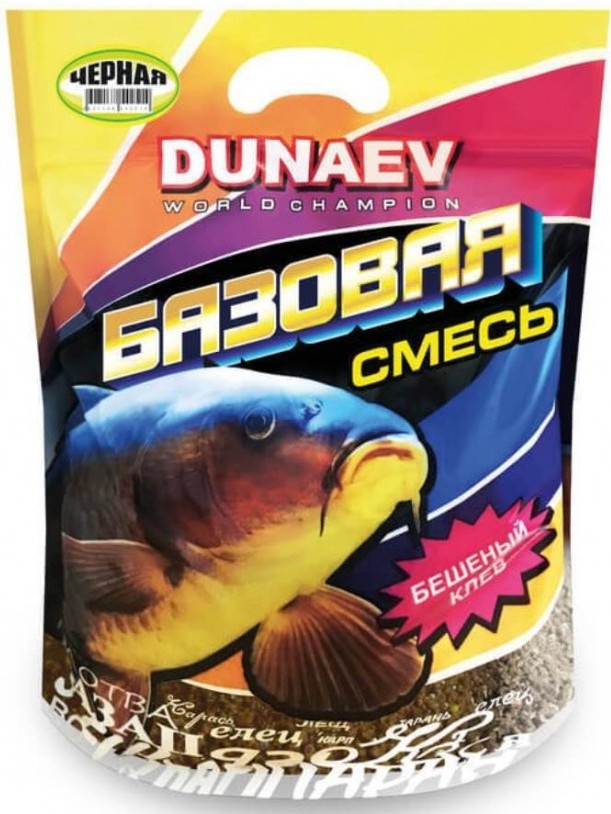 Прикормка Базовая смесь Дунаев 2,5кг Из Я Поймал