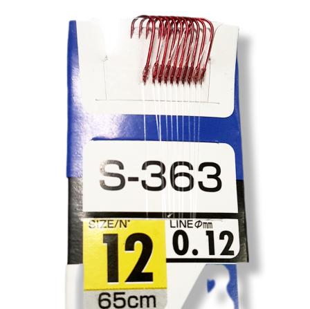Крючки с поводком  #12 S-363 RED Из Я Поймал